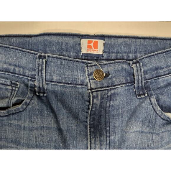 hugo boss orange jeans size 34 x 31.5 Inseam Straight Leg Blue Jeans - Picture 9 of 11